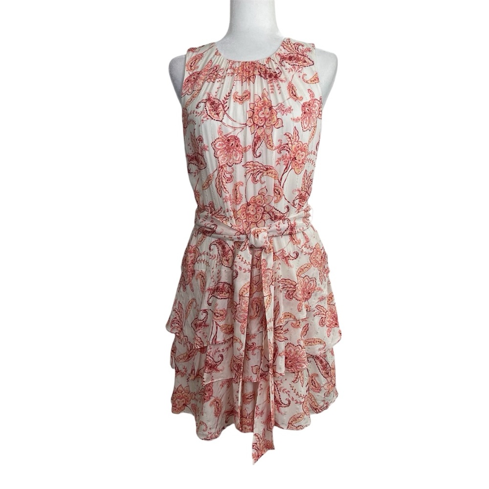 Express Tiered Ruffle Fit and Flare Sleeveless Dress - NWOT Fairycore Floral